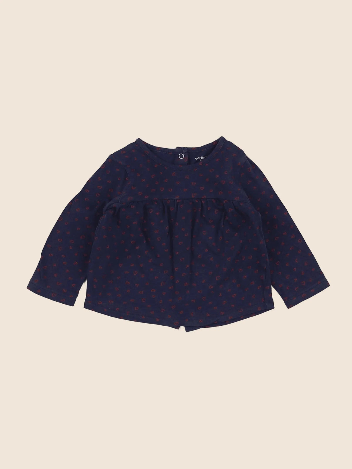 Vertbaudet - tee-shirt bleu - 6 mois