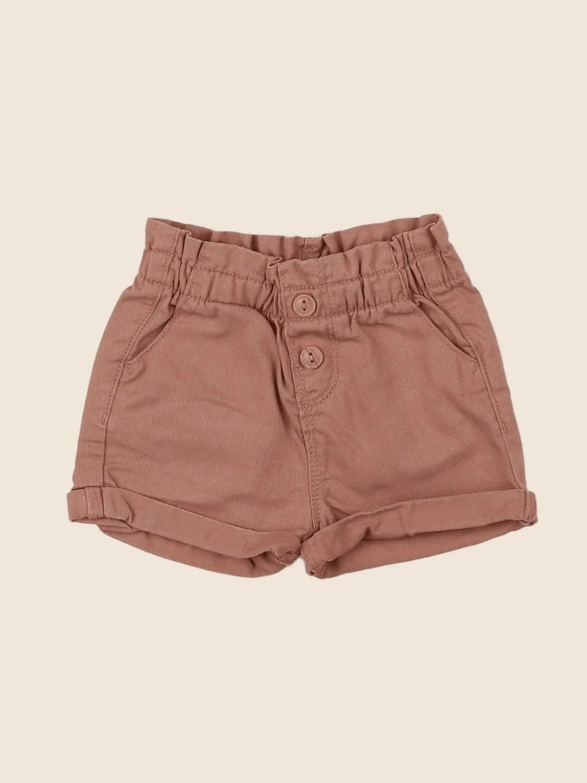 Vertbaudet - short marron - 9 mois