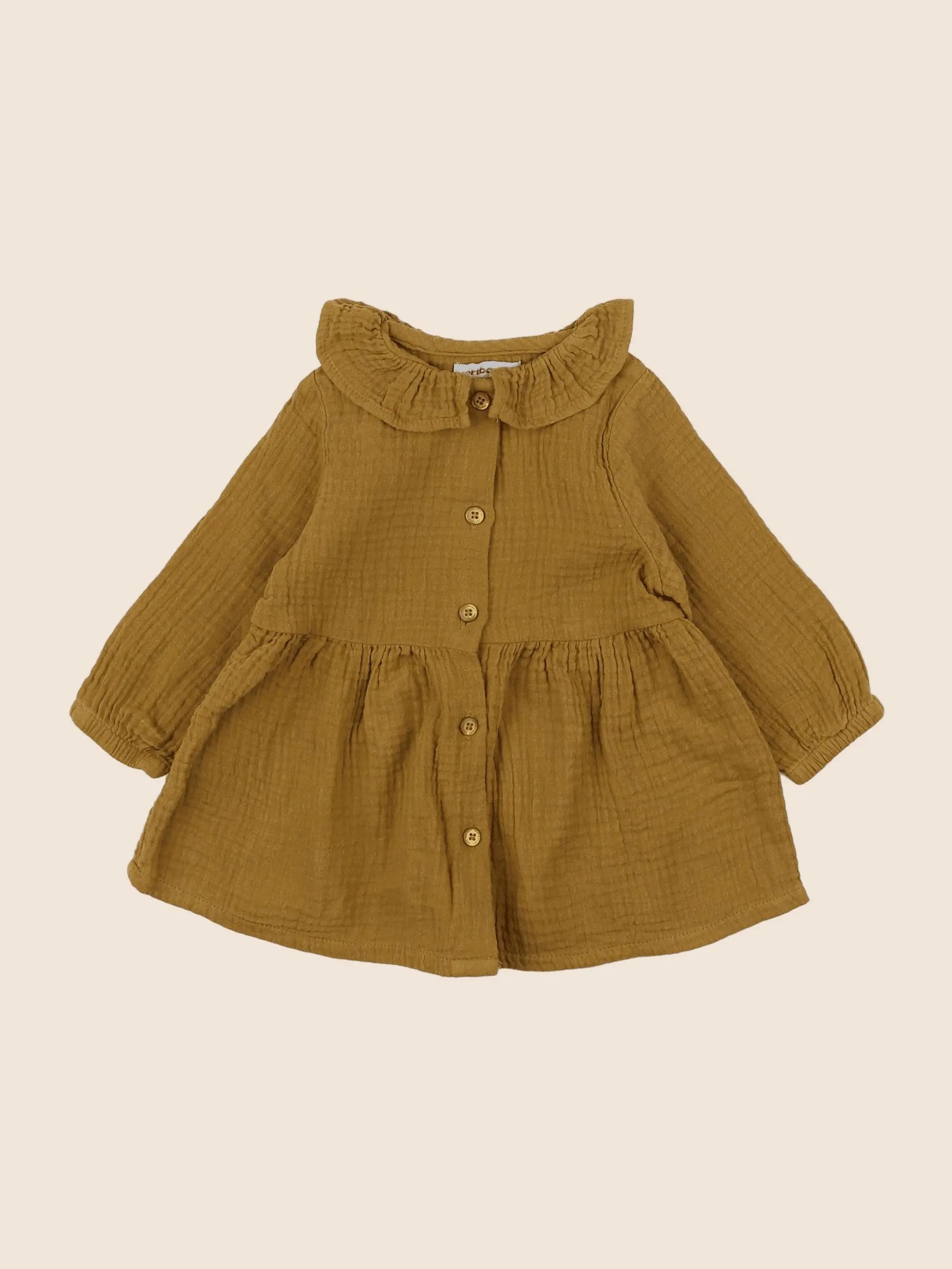 Vertbaudet - robe jaune - 6 mois