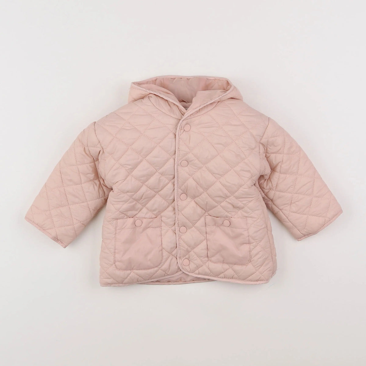 Vertbaudet - doudoune rose - 12 mois