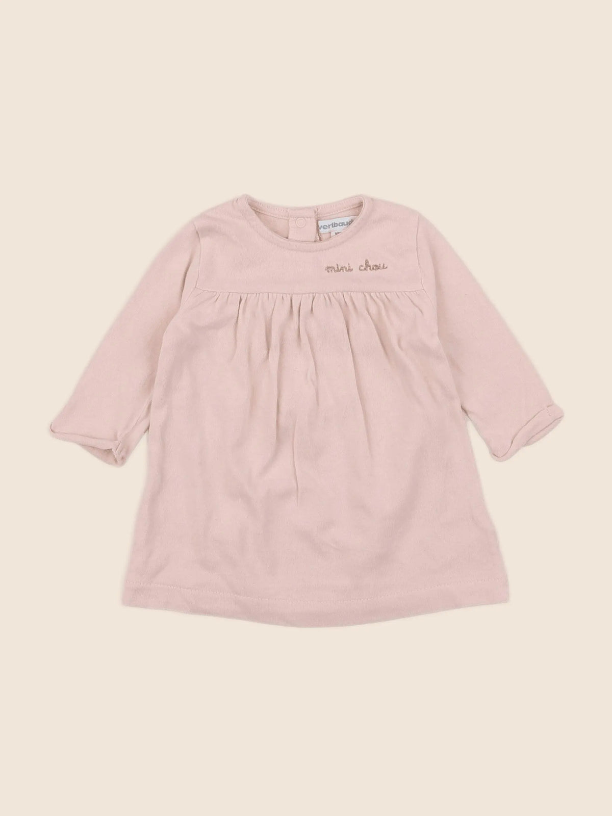 Vertbaudet - robe rose - 3 mois