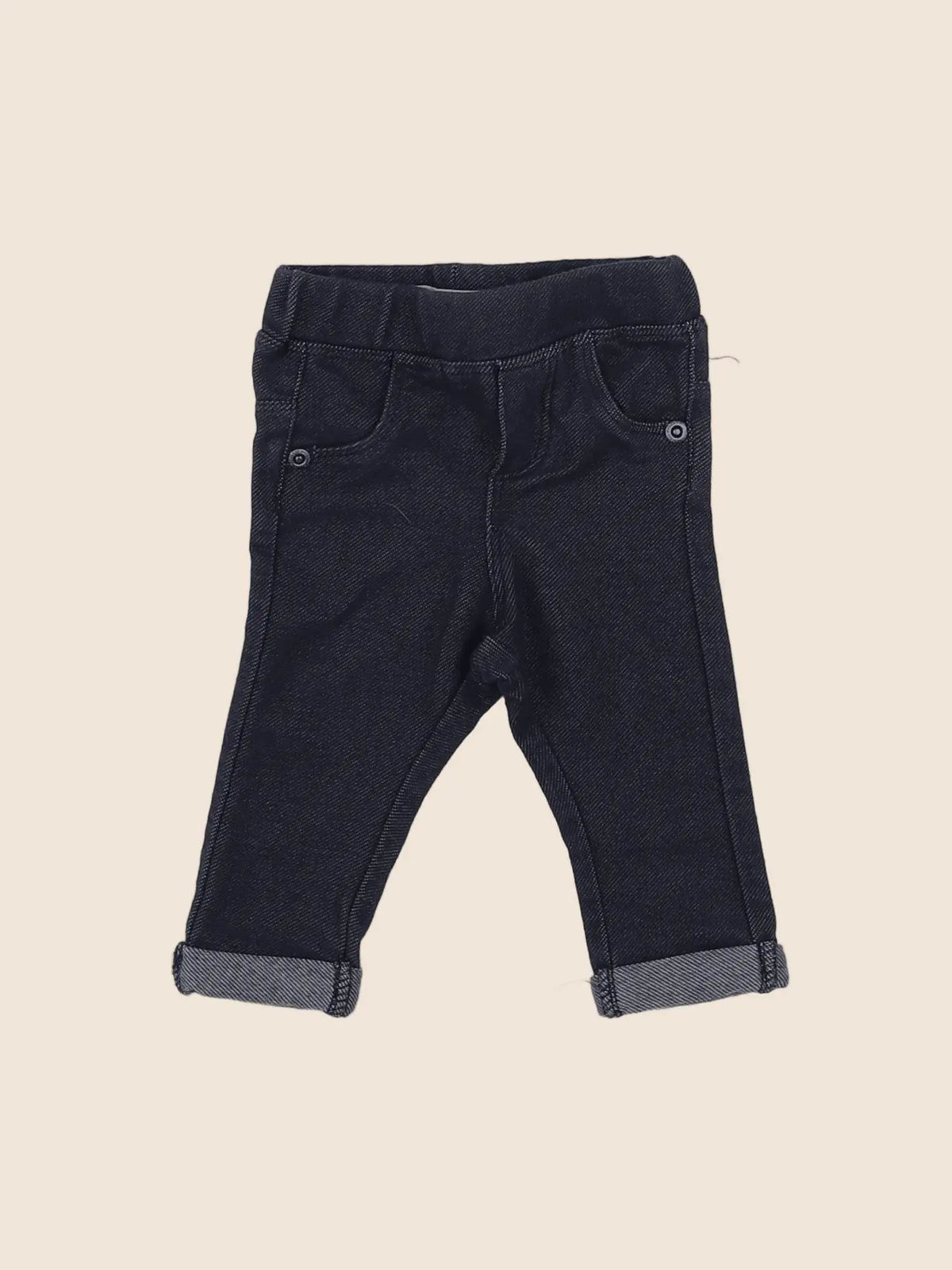 Vertbaudet - jegging bleu - 3 mois