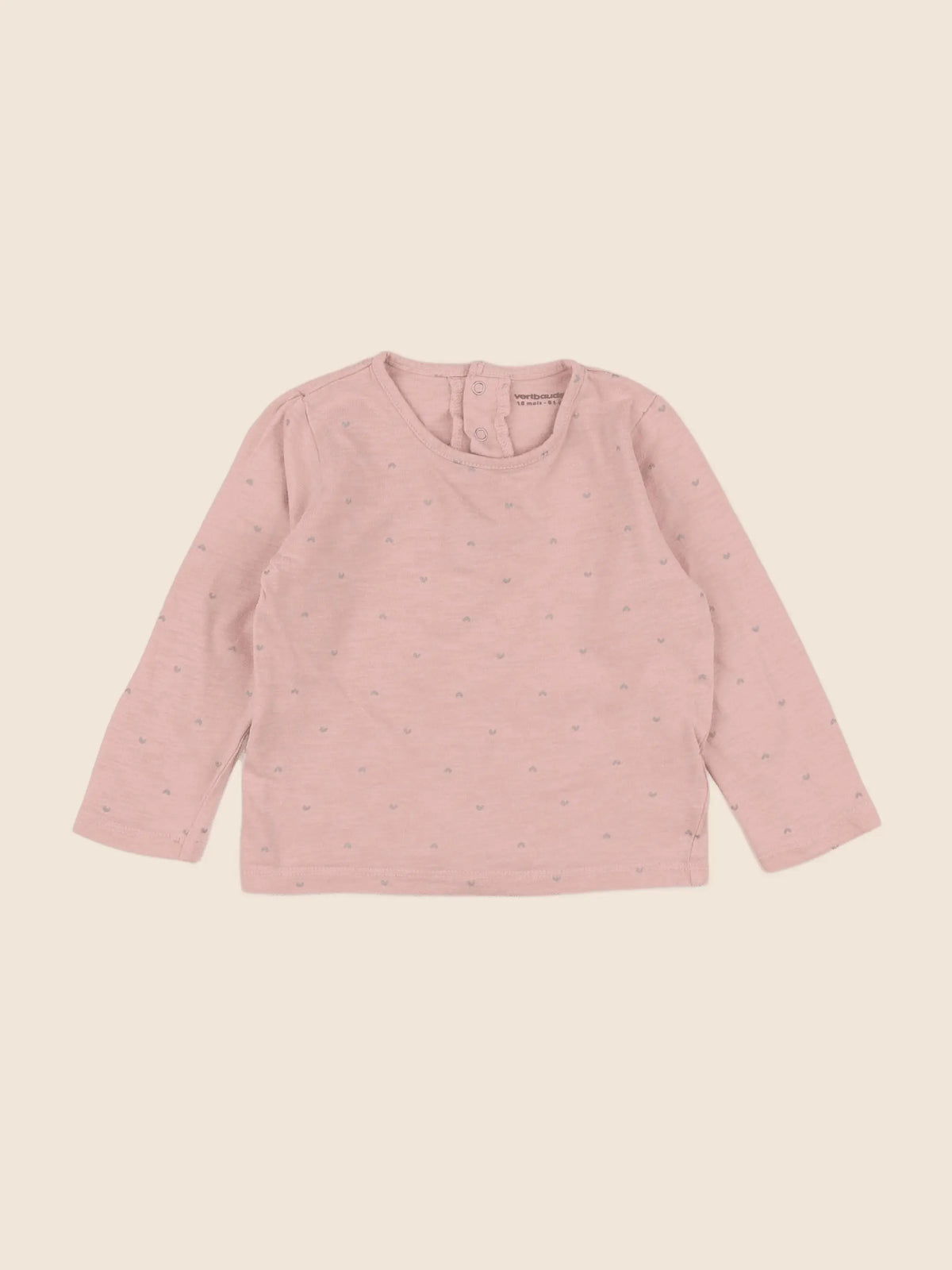 Vertbaudet - tee-shirt rose - 18 mois