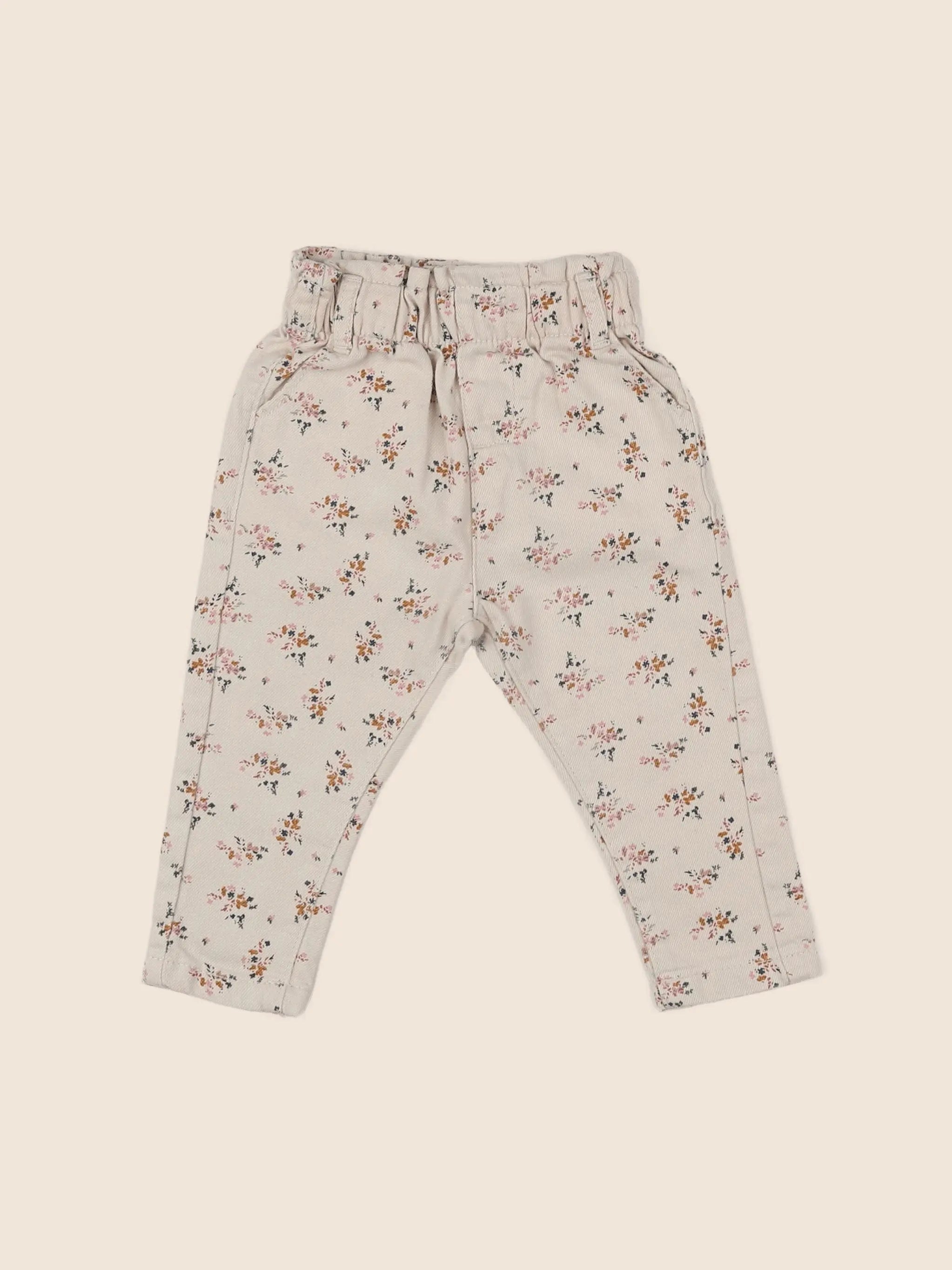 Vertbaudet - pantalon beige - 12 mois