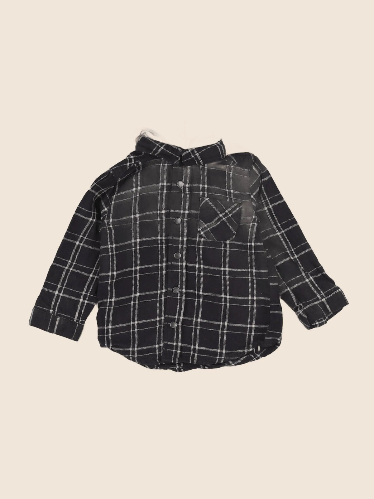 Vertbaudet - chemise gris - 18 mois