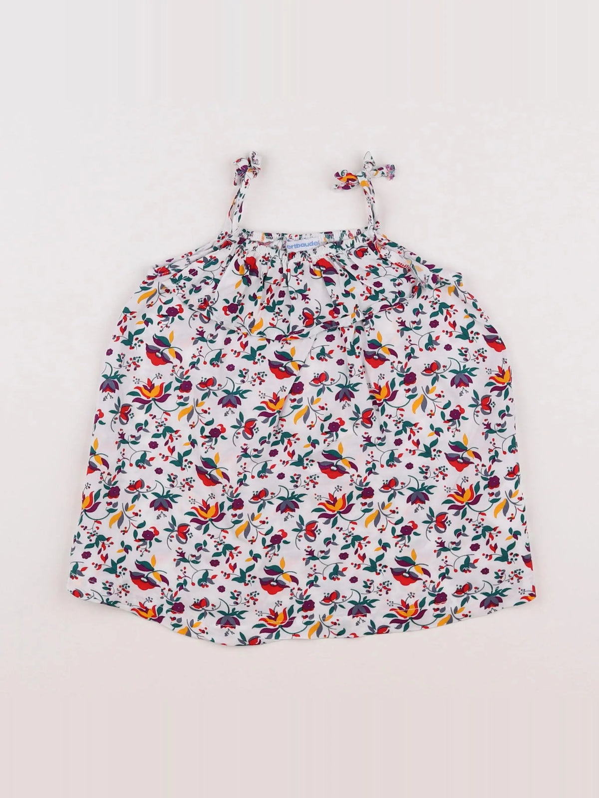 Vertbaudet - robe multicolore - 12 mois