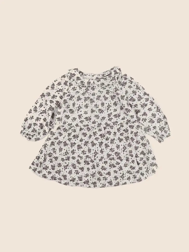 Vertbaudet - robe beige, multicolore - 12 mois