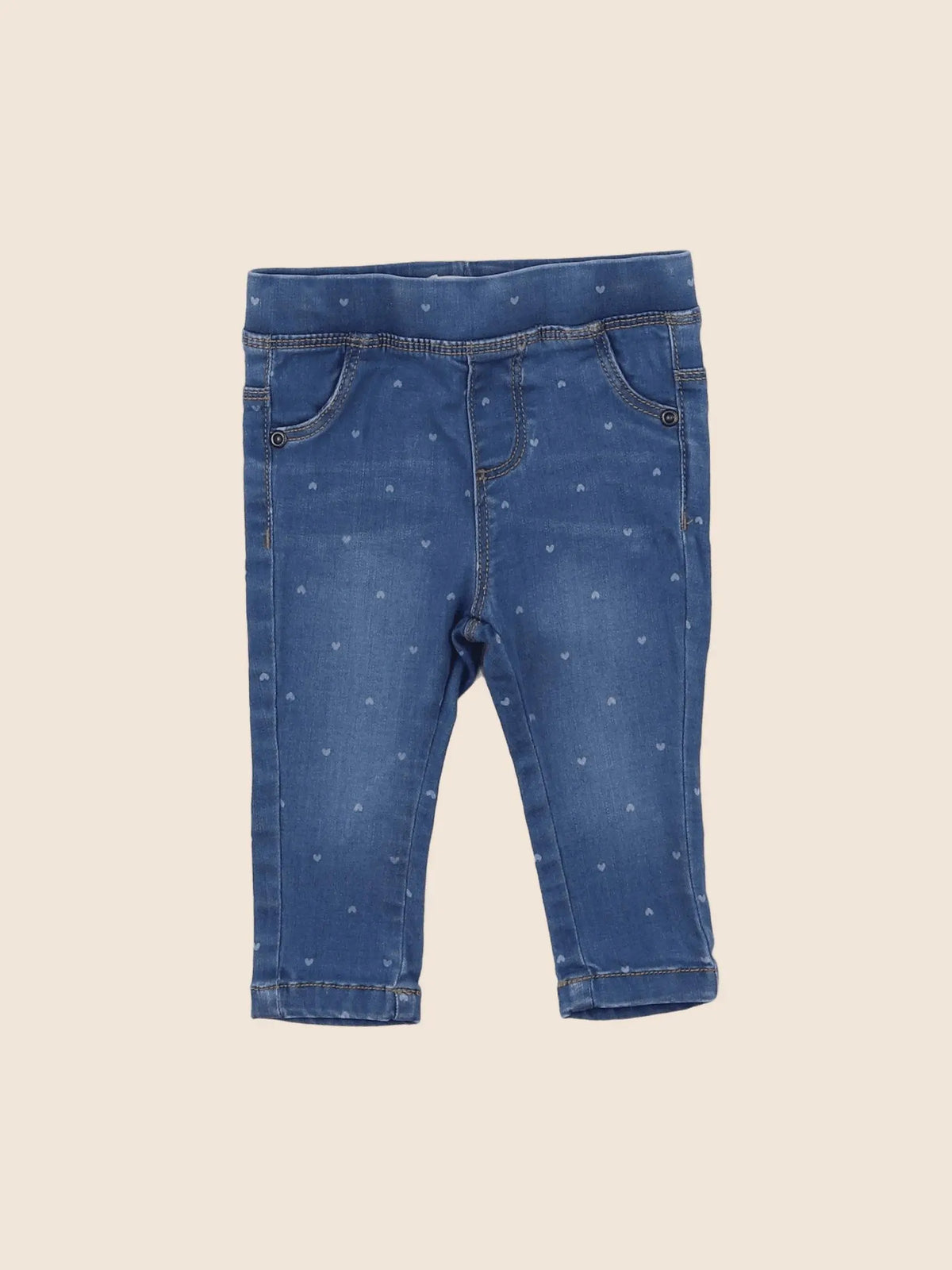 Vertbaudet - jegging bleu - 6 mois