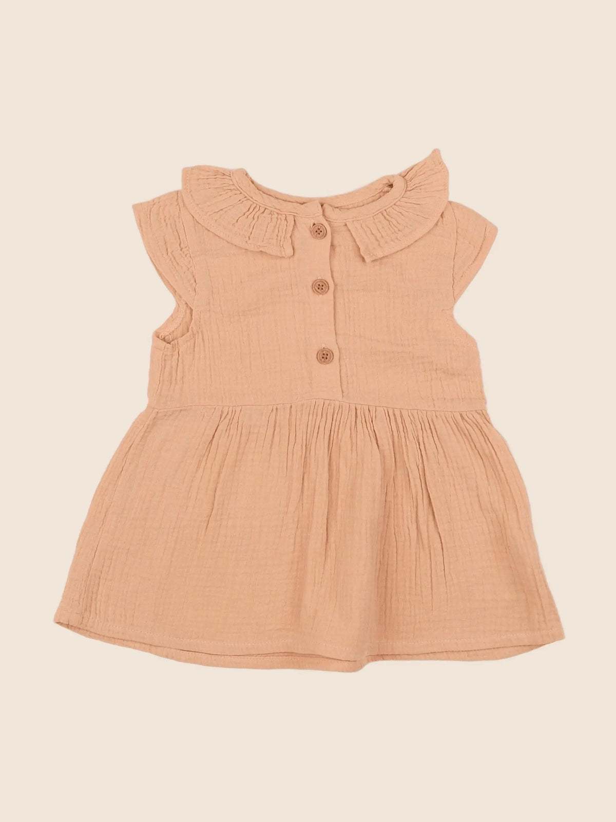 Vertbaudet - robe orange - 12 mois