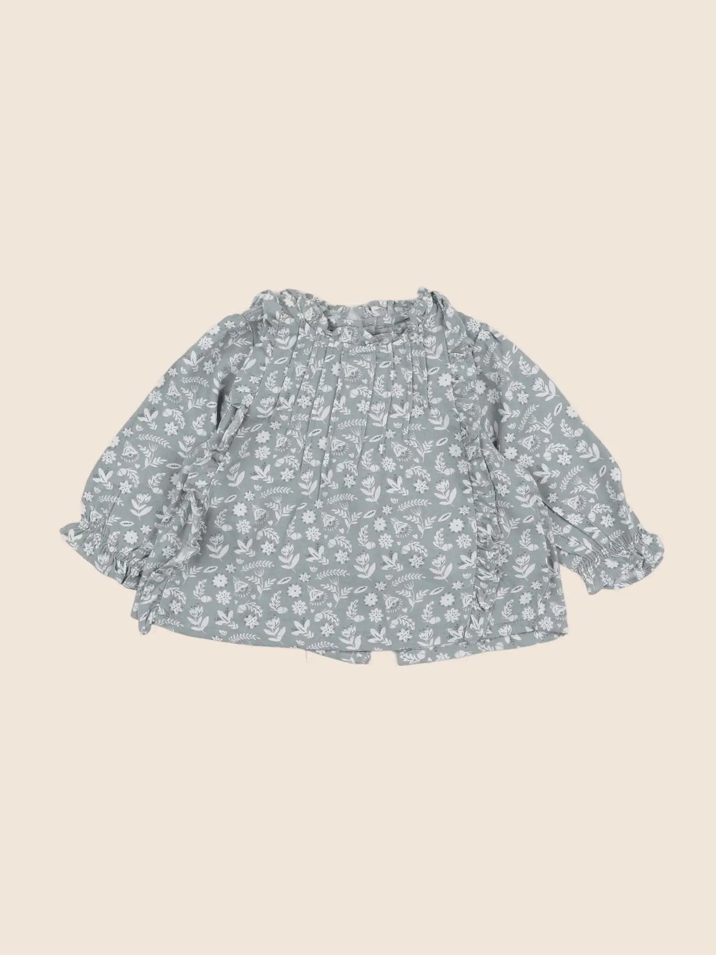 Vertbaudet - blouse vert - 6 mois
