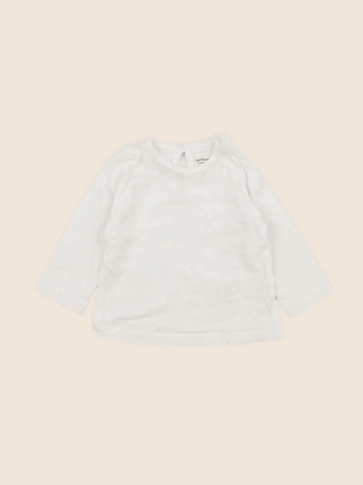 Vertbaudet - tee-shirt beige, or - 6 mois