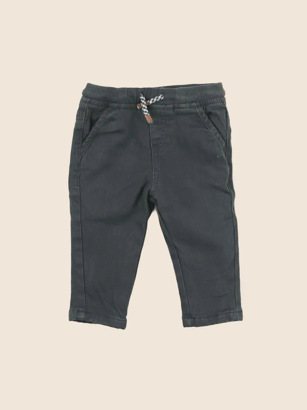 Vertbaudet - pantalon vert - 9 mois