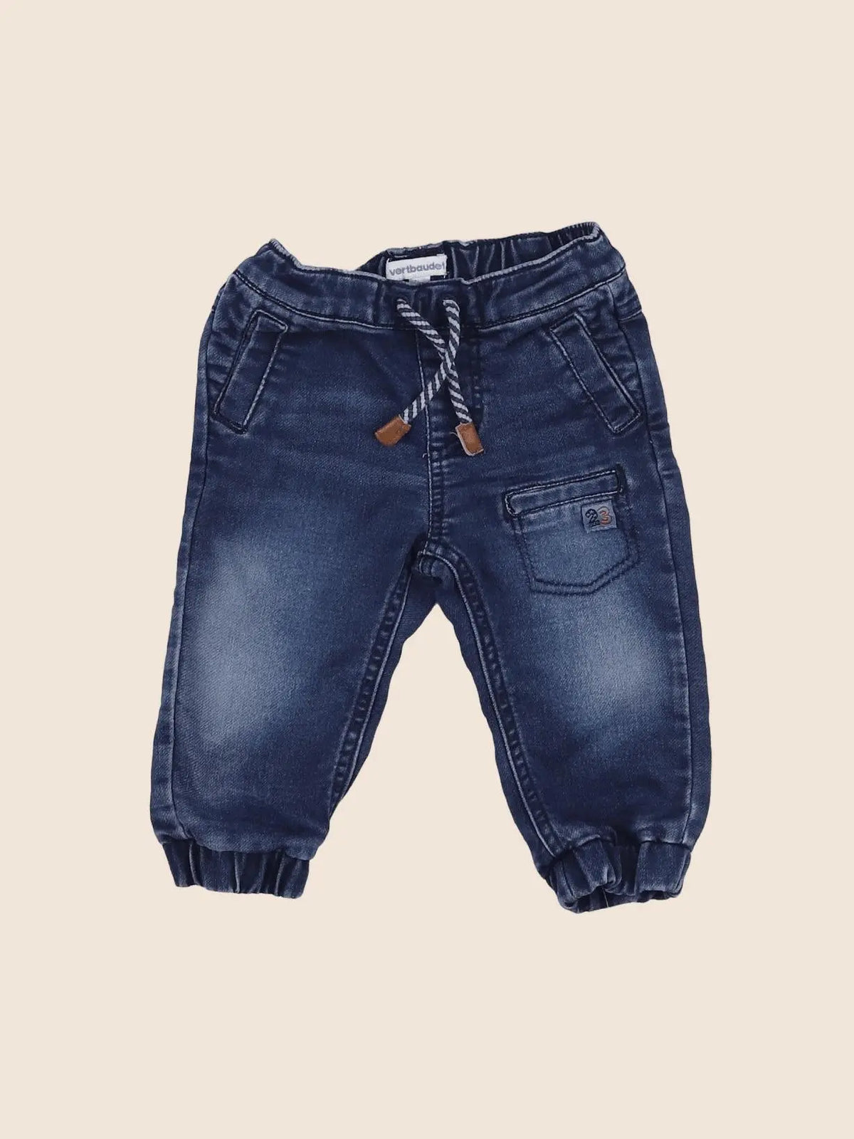 Vertbaudet - jean bleu - 12 mois