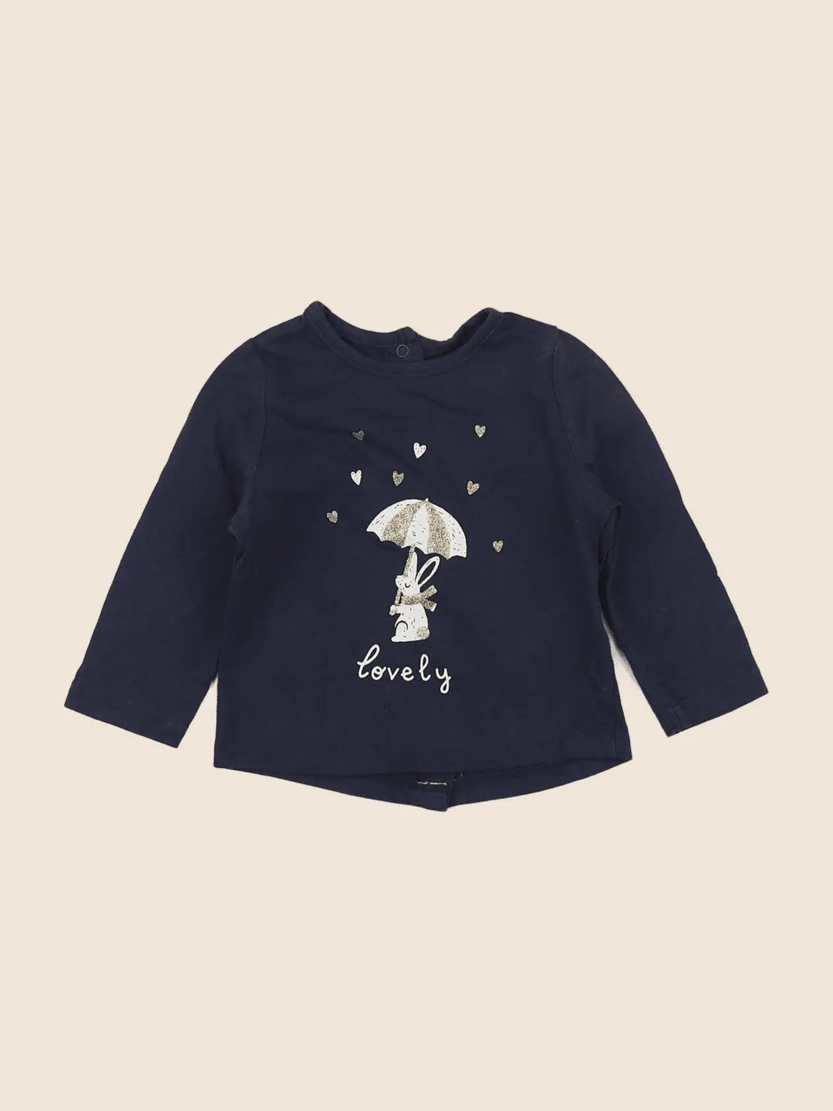 Vertbaudet - tee-shirt bleu - 6 mois