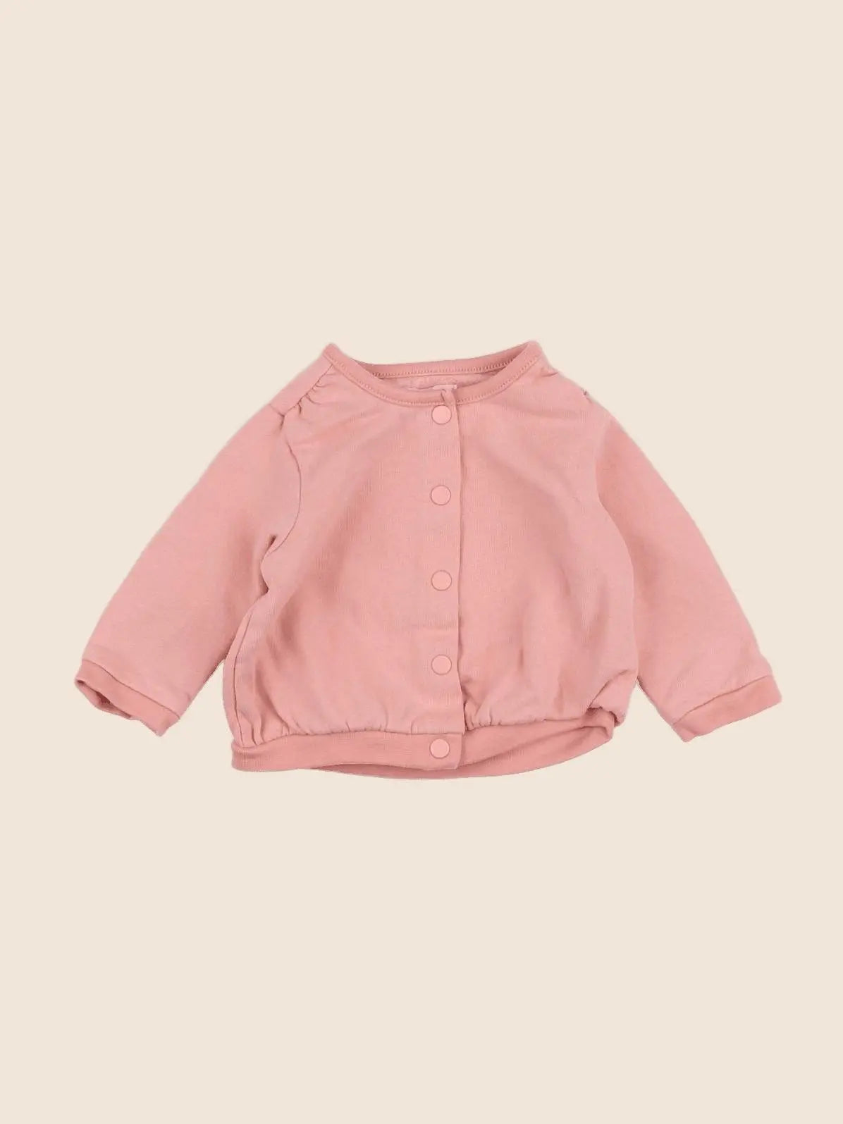 Vertbaudet - sweat rose - 3 mois