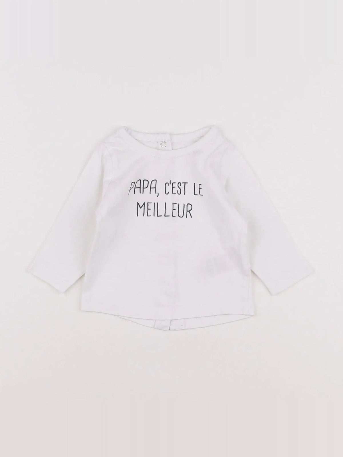 Vertbaudet - tee-shirt blanc - 3 mois