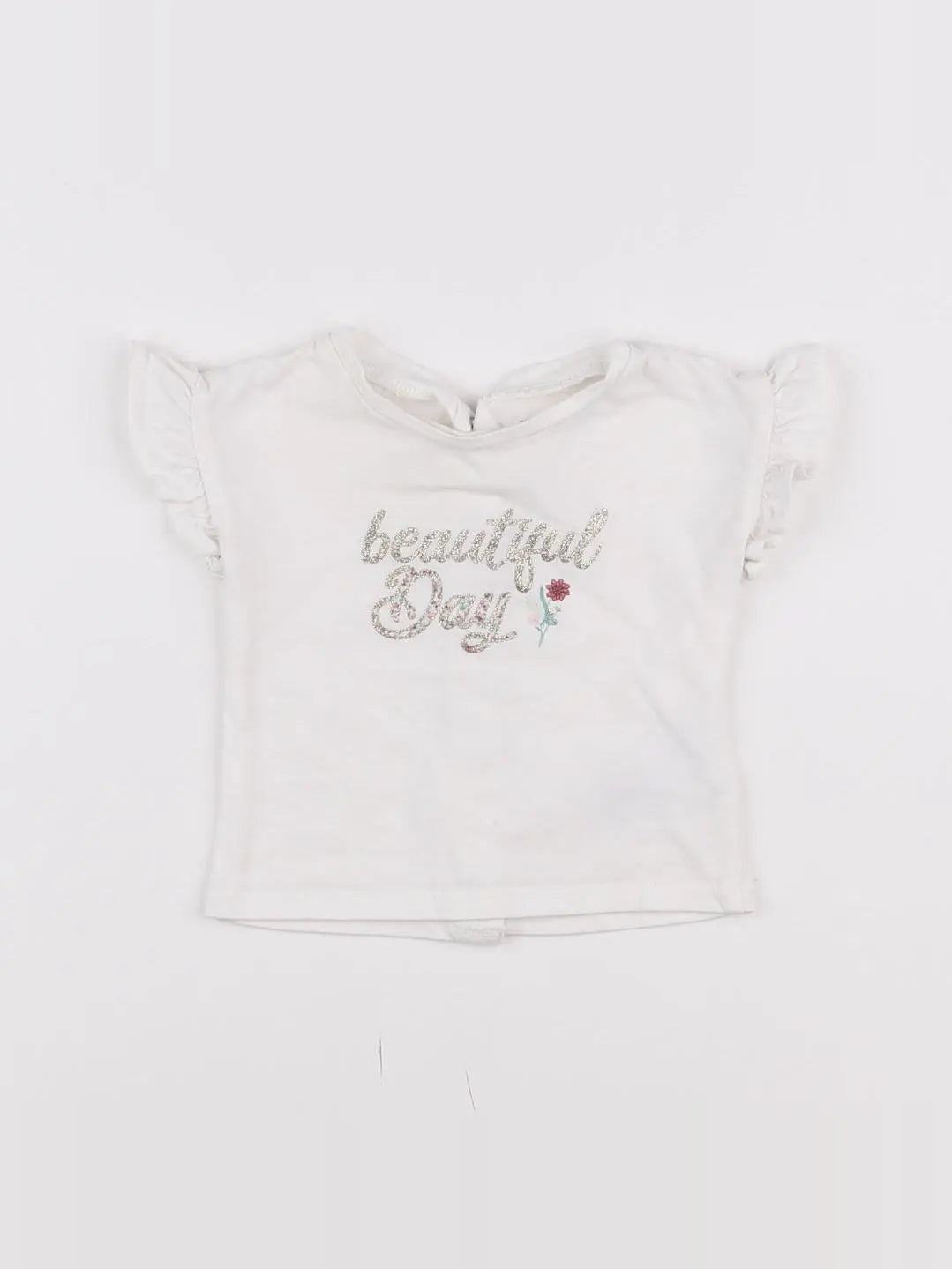 Vertbaudet - tee-shirt blanc - 3 mois