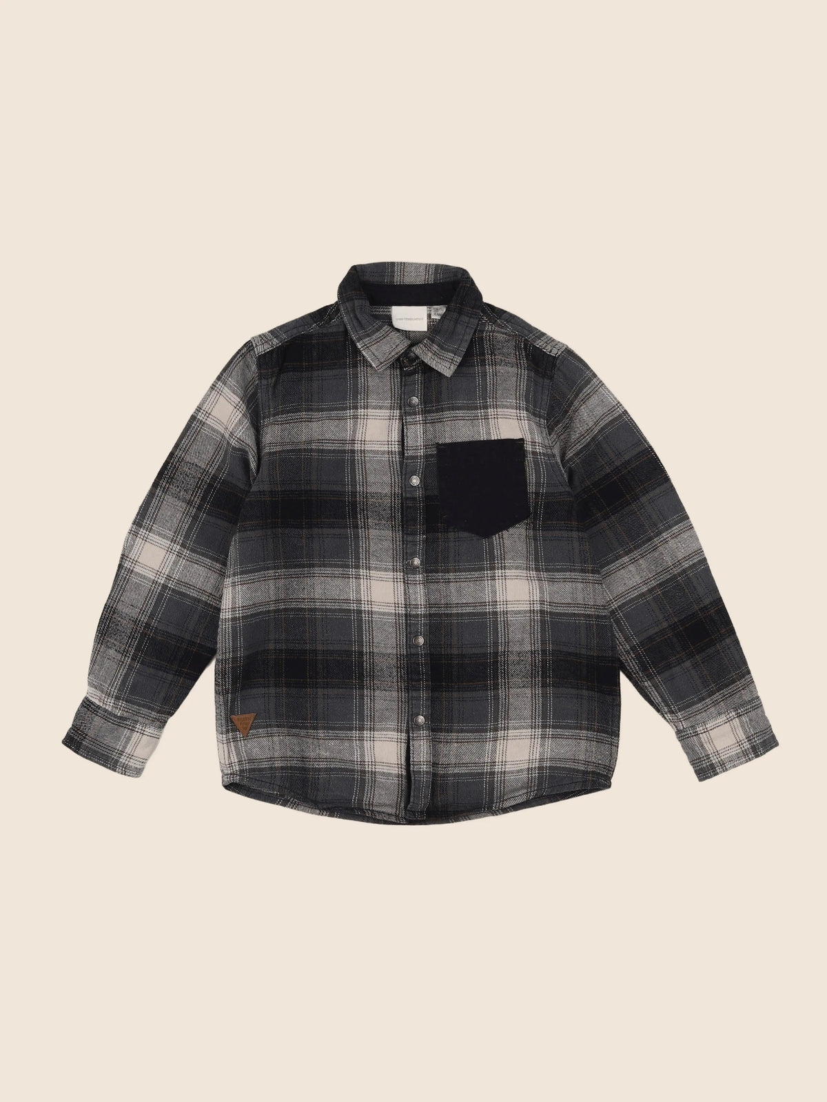 Vertbaudet - chemise gris - 8 ans