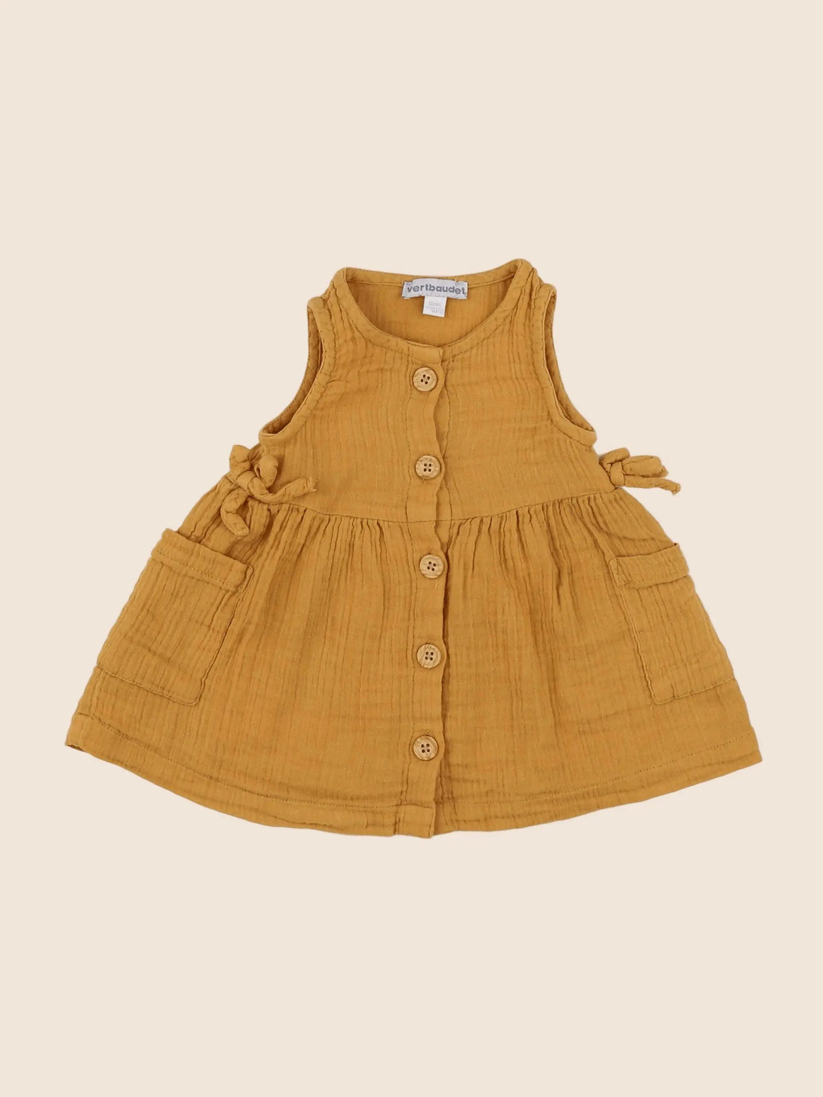Vertbaudet - robe jaune - 3 mois