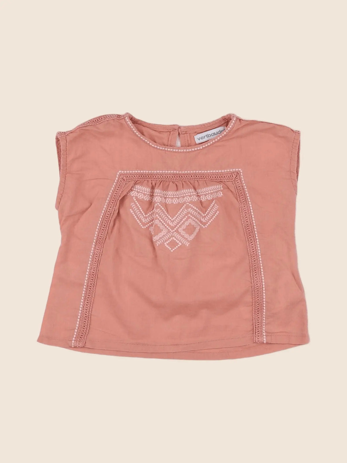 Vertbaudet - blouse rose - 12 mois