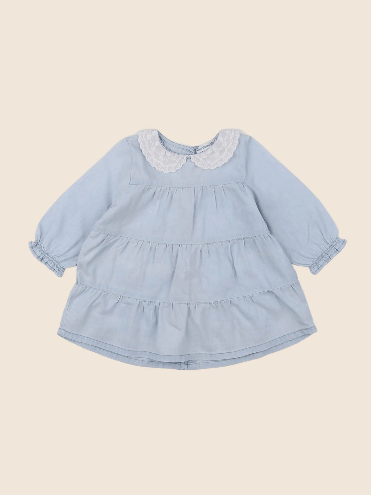 Vertbaudet - robe bleu - 6 mois