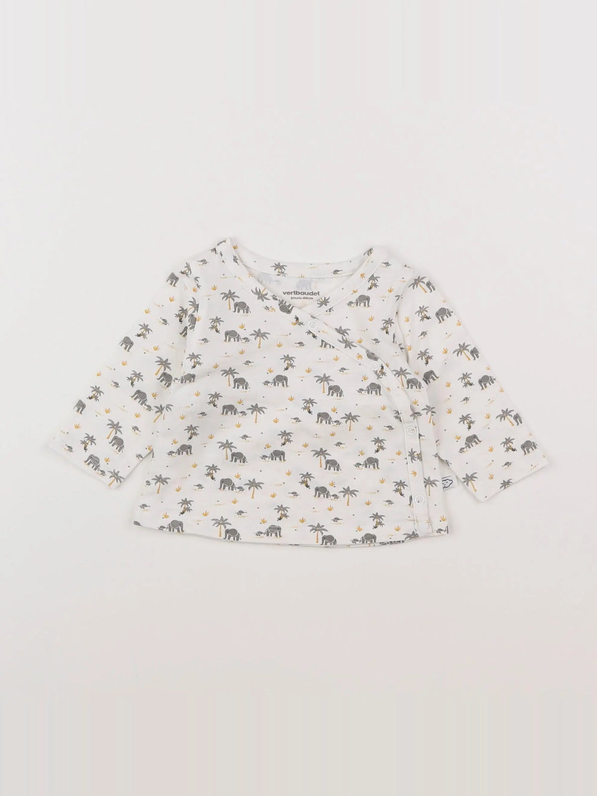Vertbaudet - tee-shirt blanc - 3 mois