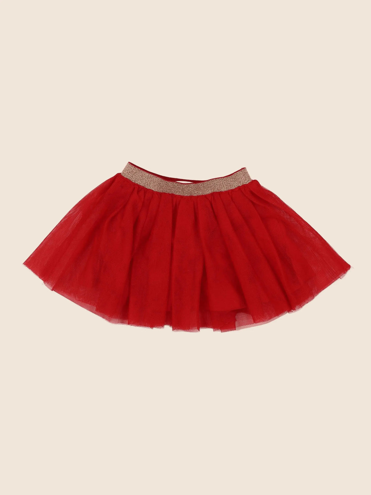 Vertbaudet - jupe rouge - 18 mois