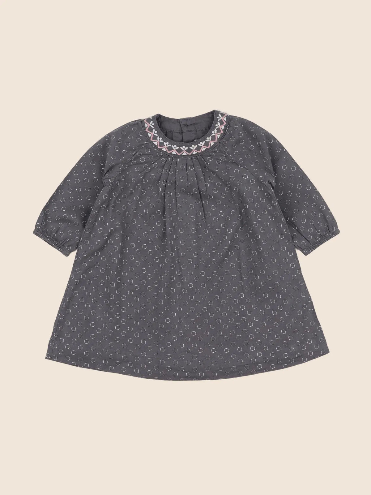 Vertbaudet - robe gris - 9 mois