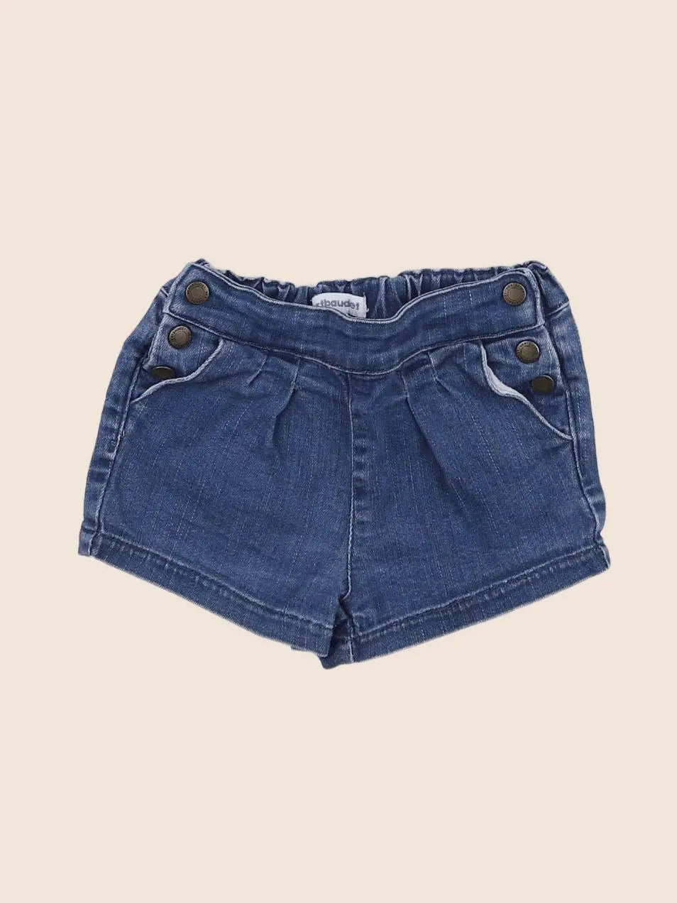 Vertbaudet - short bleu - 12 mois