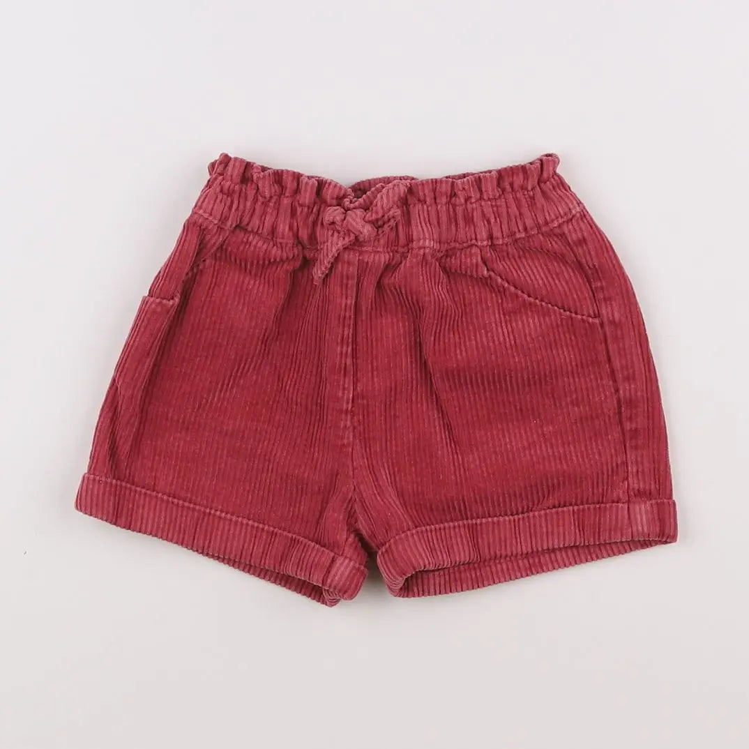 Vertbaudet - short rose - 18 mois