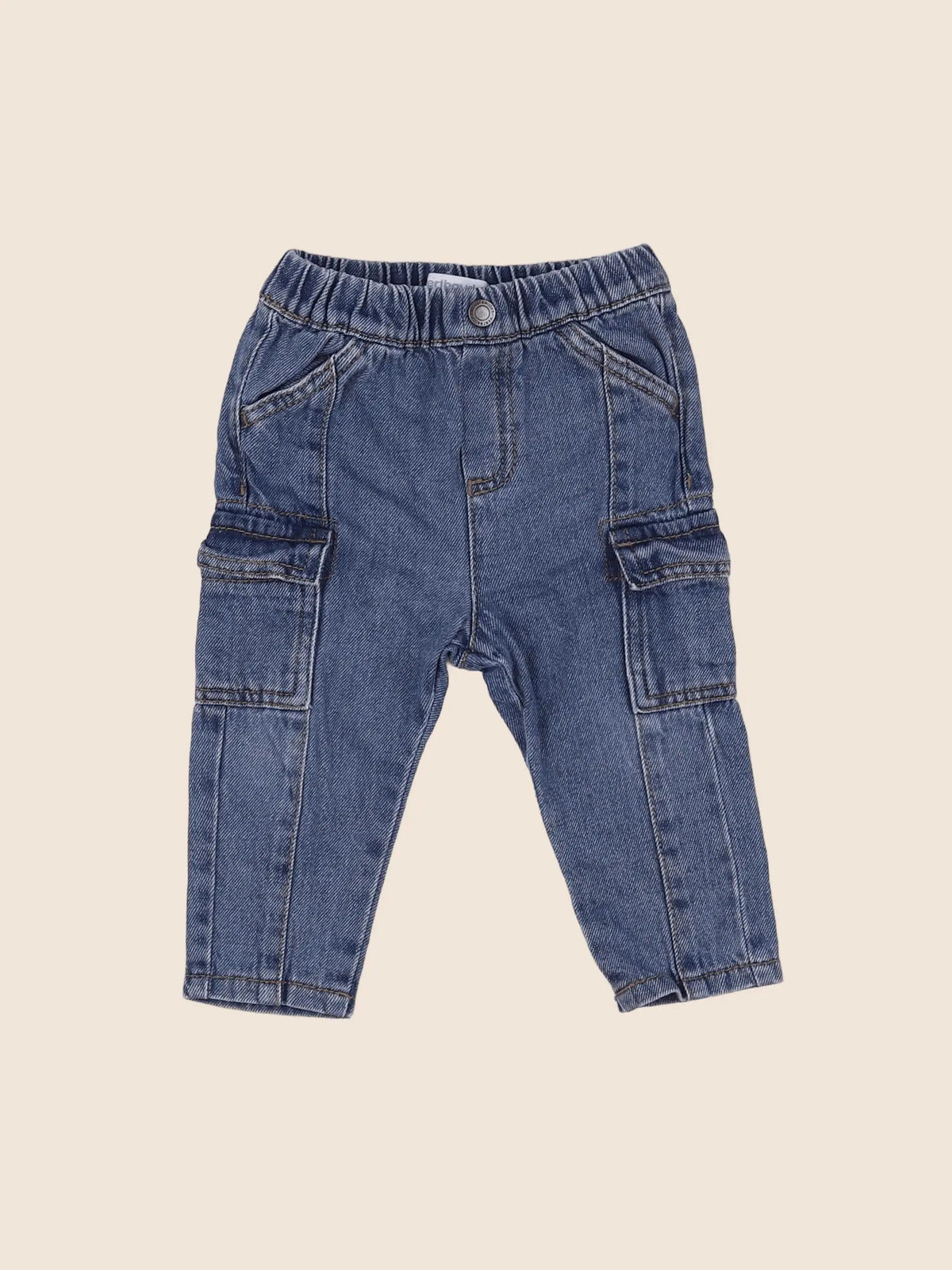 Vertbaudet - jean bleu - 6 mois