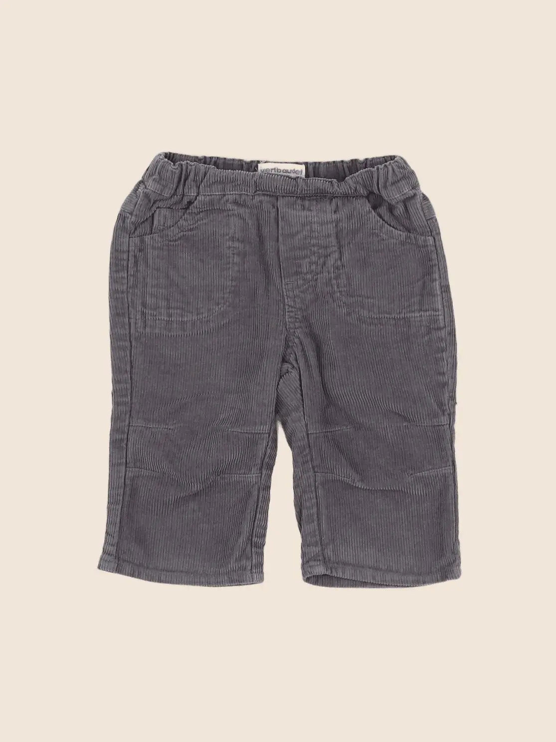 Vertbaudet - pantalon gris - 6 mois