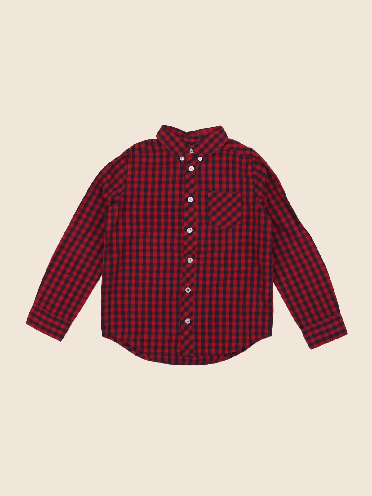 Cyrillus - chemise rouge - 8 ans
