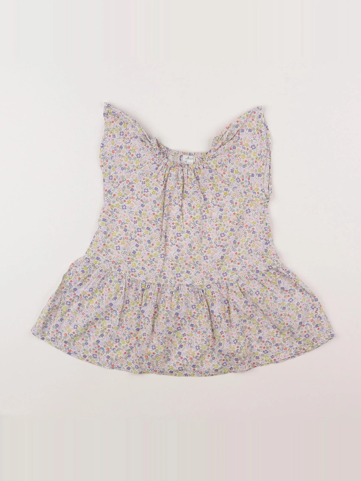 Vertbaudet - robe blanc, multicolore - 18 mois