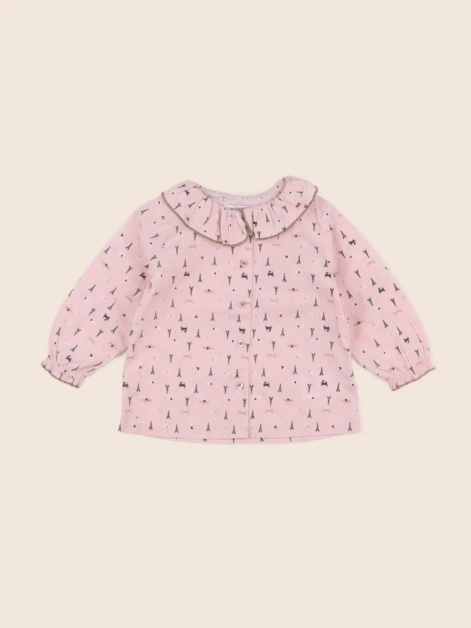 Vertbaudet - blouse rose - 18 mois