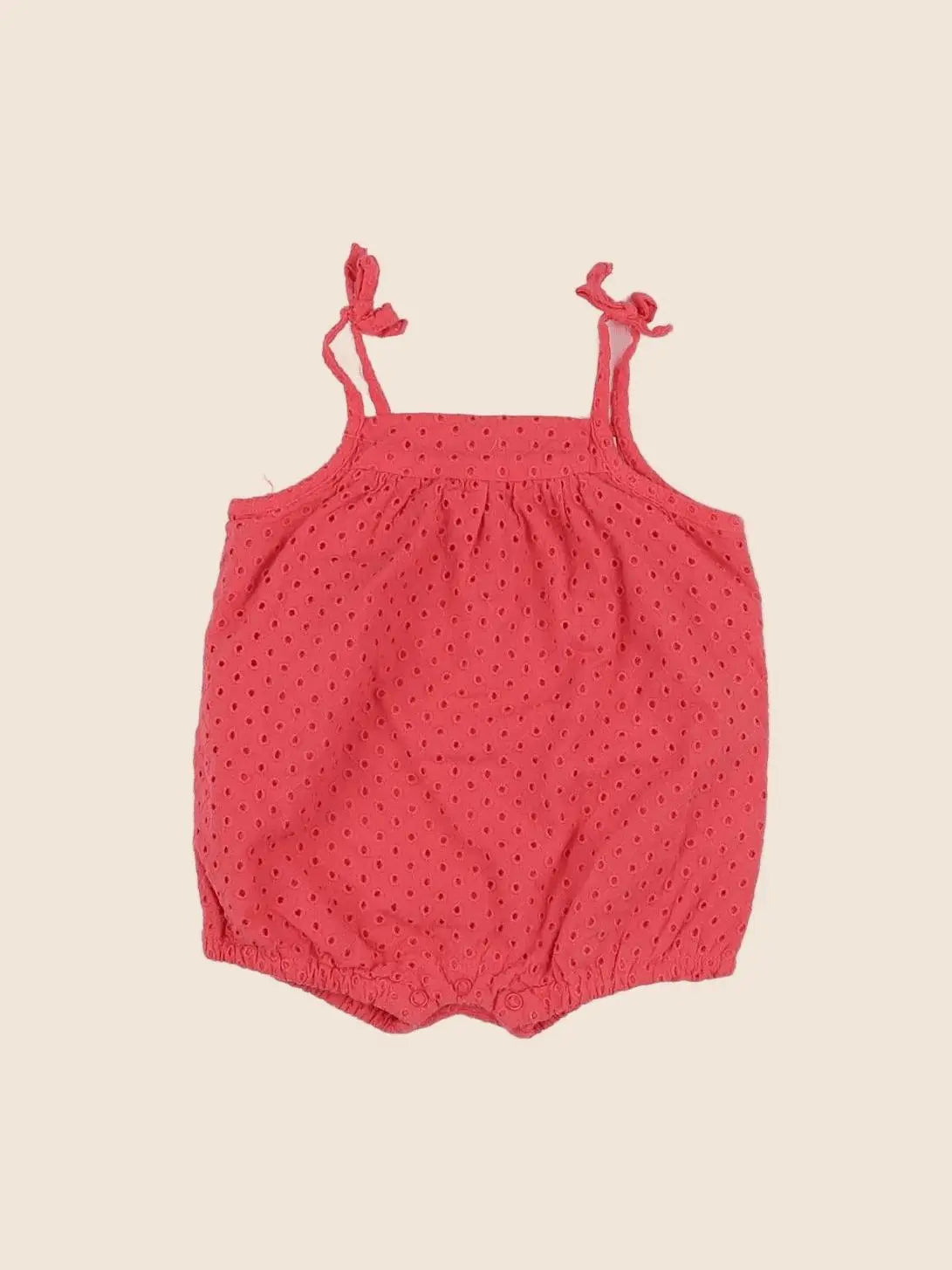 Vertbaudet - combinaison rouge - 3 mois