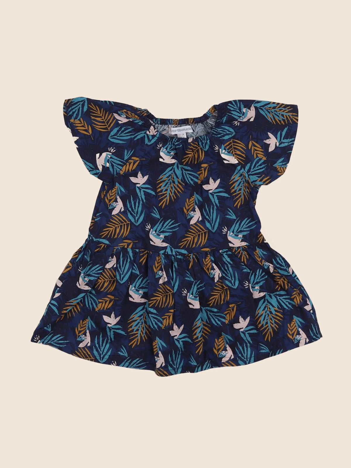 Vertbaudet - robe bleu - 9 mois