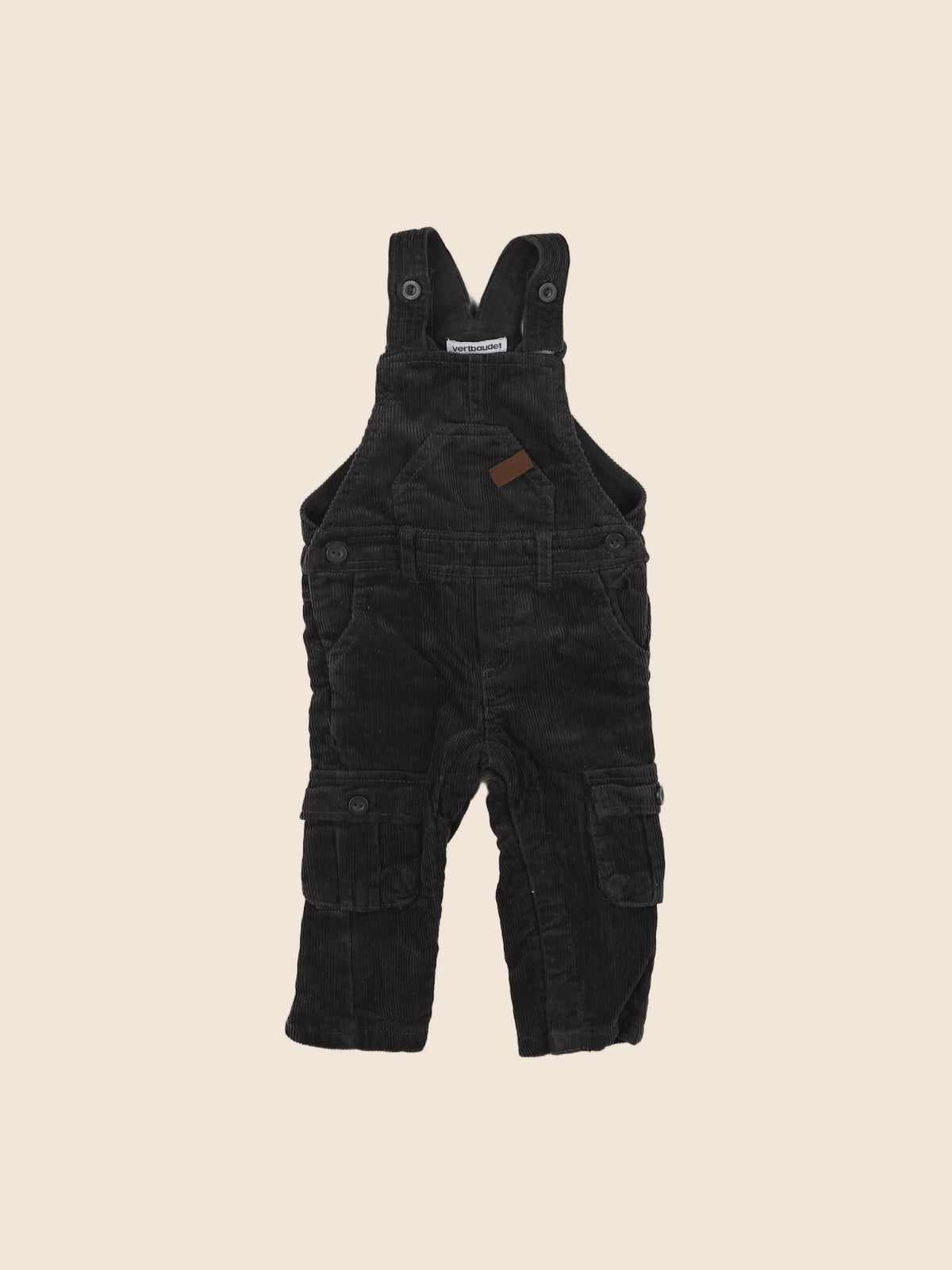 Vertbaudet - combinaison gris - 9 mois