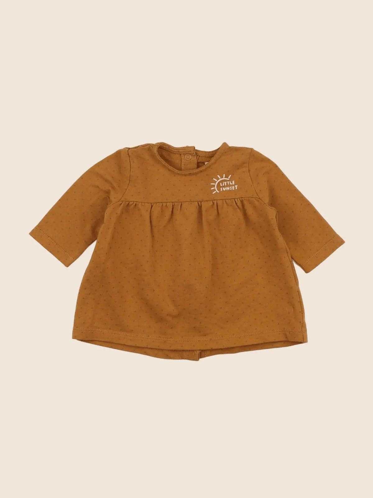 Vertbaudet - robe marron - 3 mois