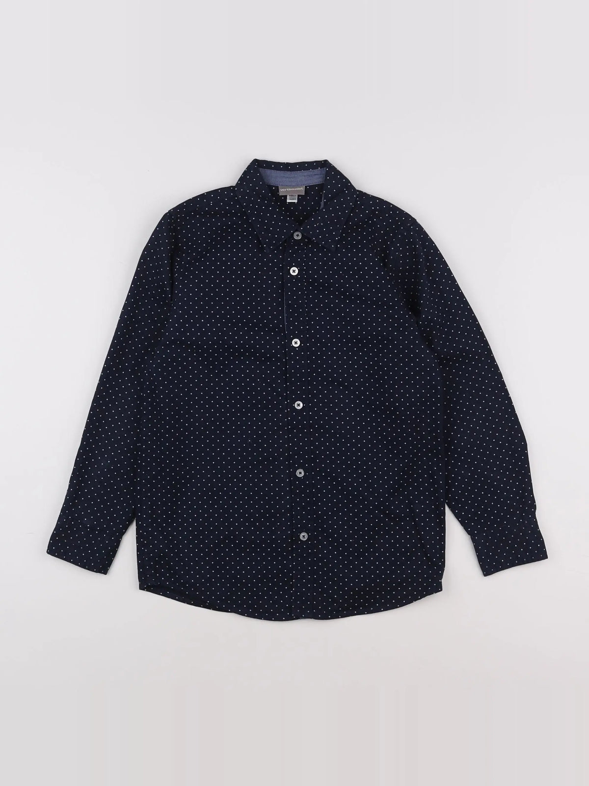 Vertbaudet - chemise bleu, blanc - 10 ans