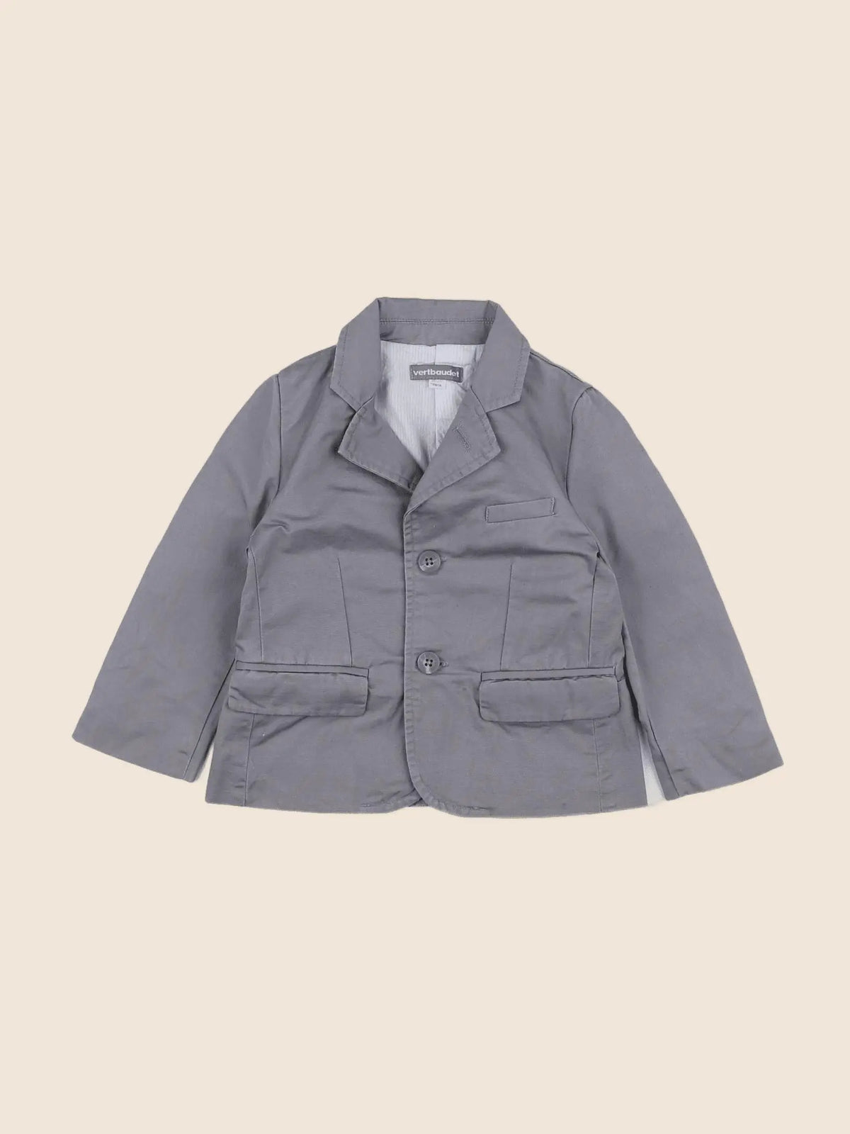 Vertbaudet - veste gris - 2 ans
