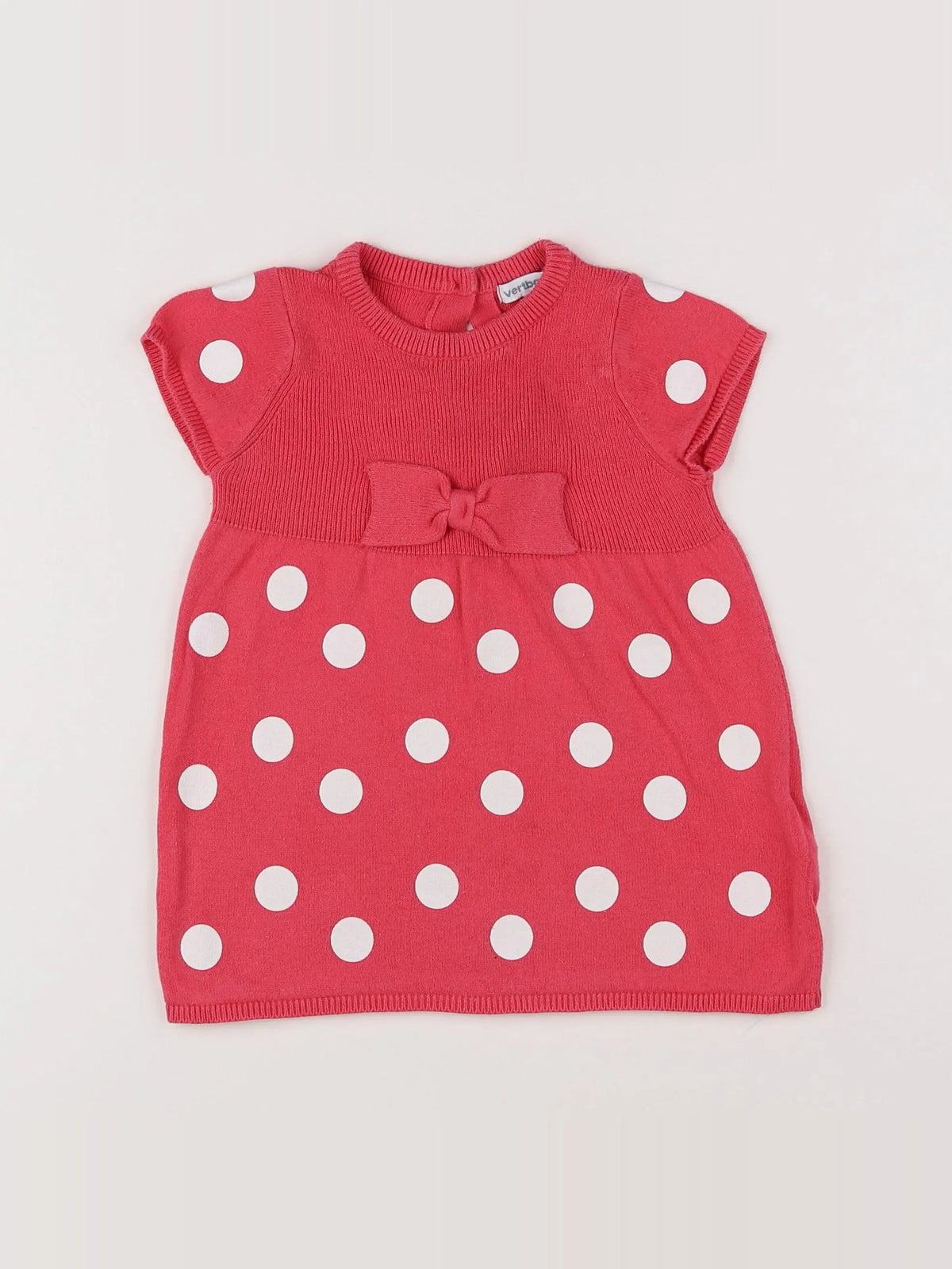 Vertbaudet - robe rose - 12 mois