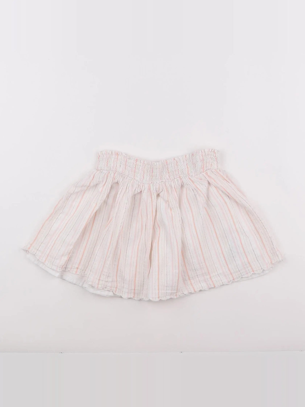 Vertbaudet - jupe blanc, rose - 8 ans