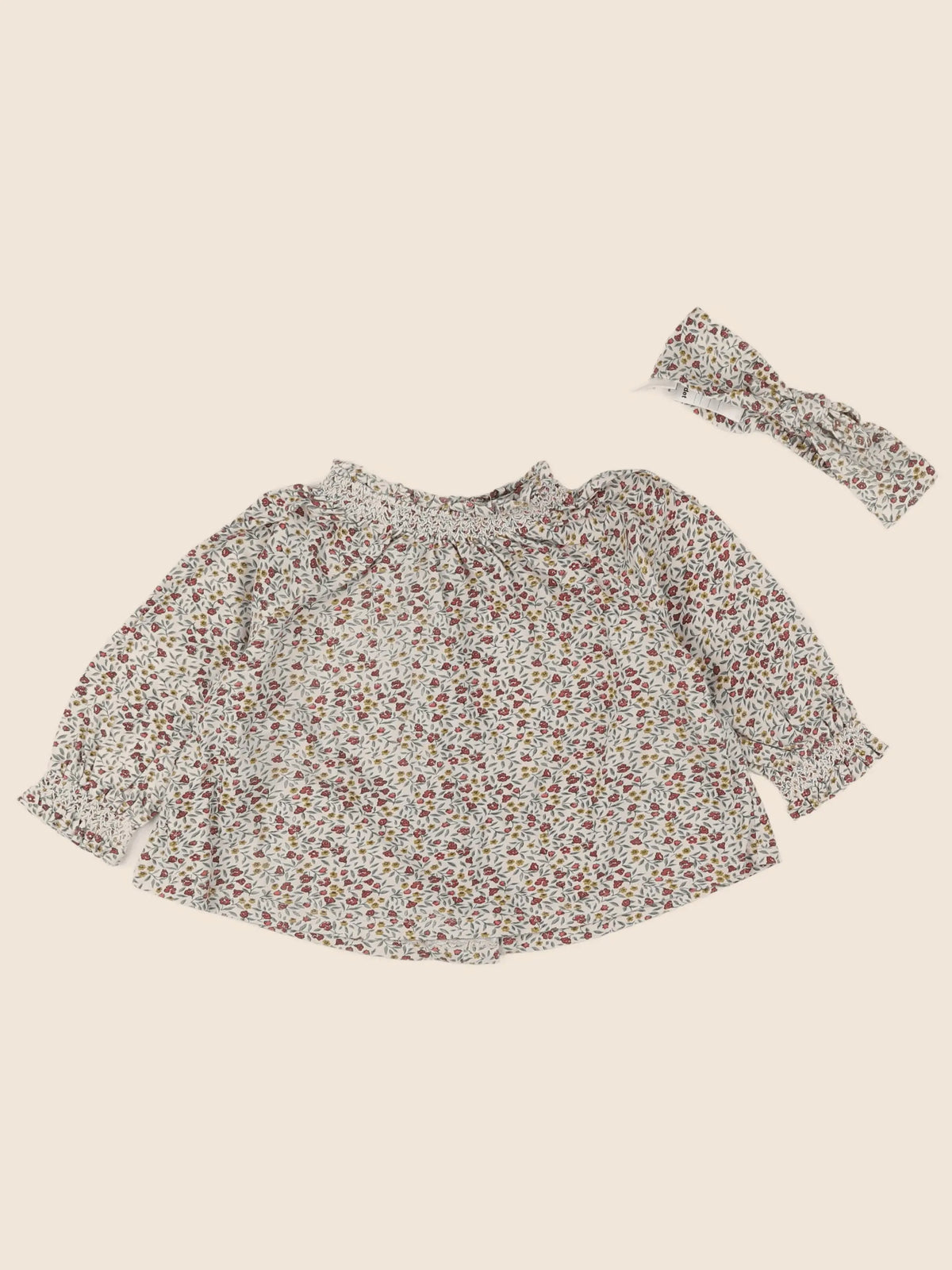 Vertbaudet - ensemble beige, multicolore - 12 mois