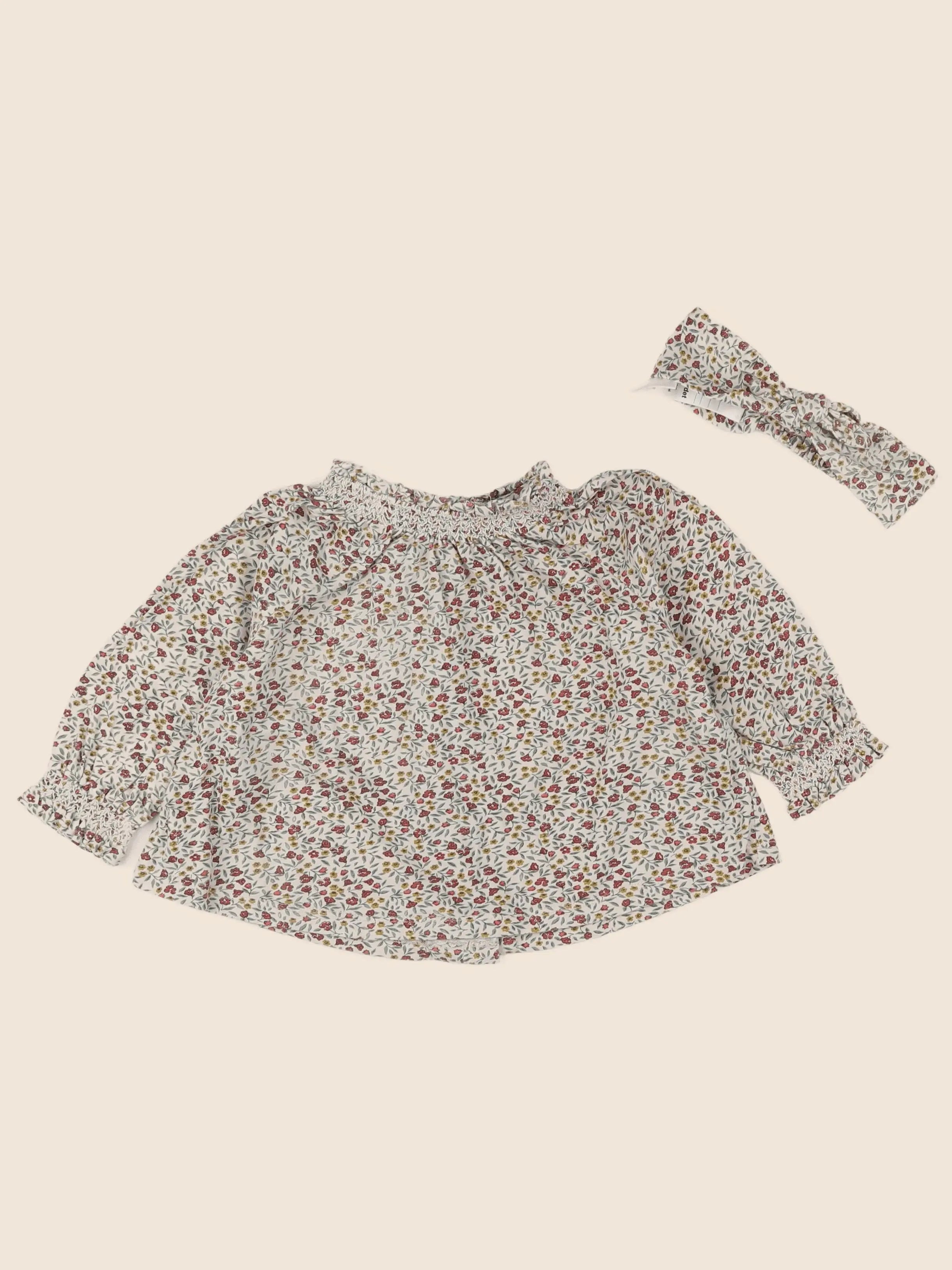 Vertbaudet - ensemble beige, multicolore - 12 mois