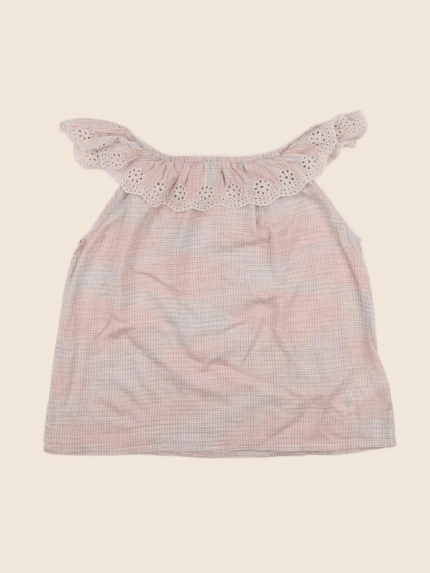 Bellerose - blouse orange, vert - 14 ans