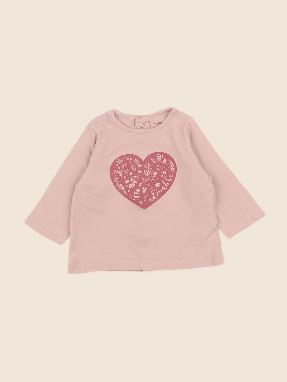 Vertbaudet - tee-shirt rose - 3 mois