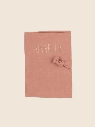 Petit Picotin - "ORNELLA" protège carnet de santé rose -