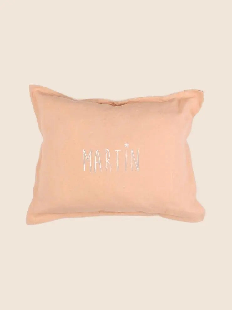 Petit Picotin - "MARTIN" coussin rose