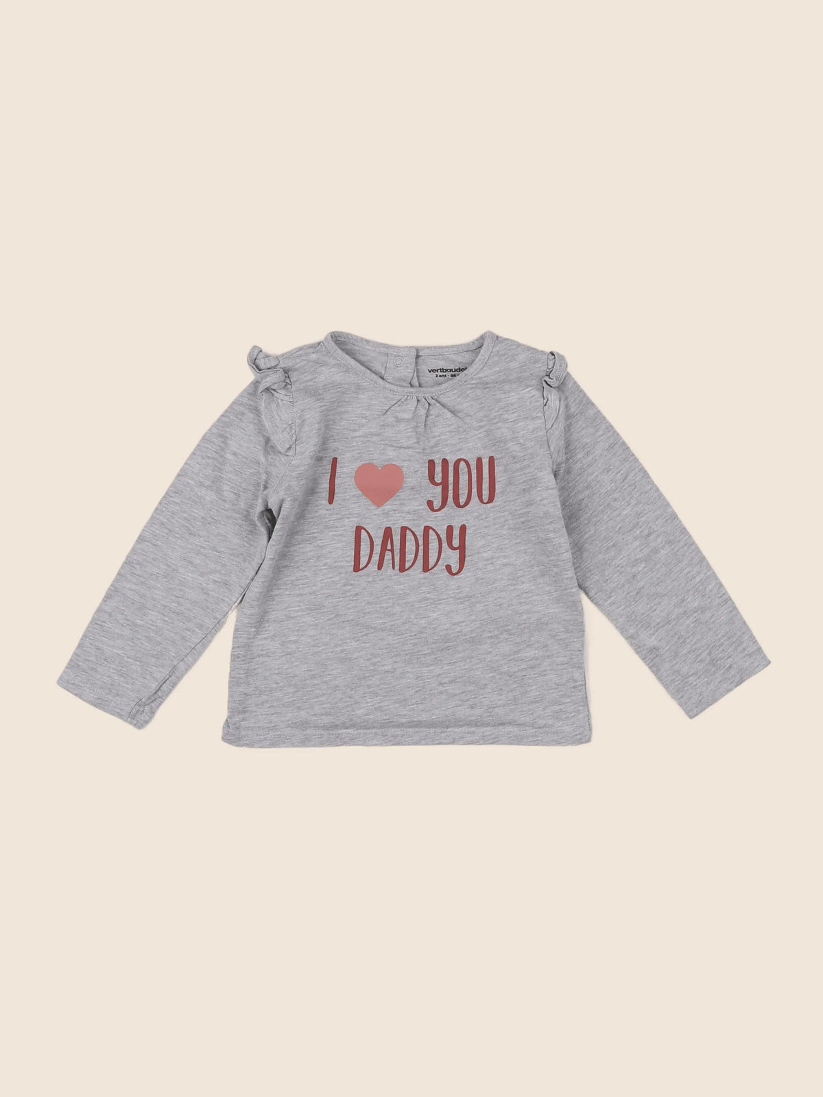 Vertbaudet - tee-shirt gris - 3 mois